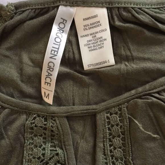 Forgotten Grace Crochet Trim Blouse - Picture 6 of 6